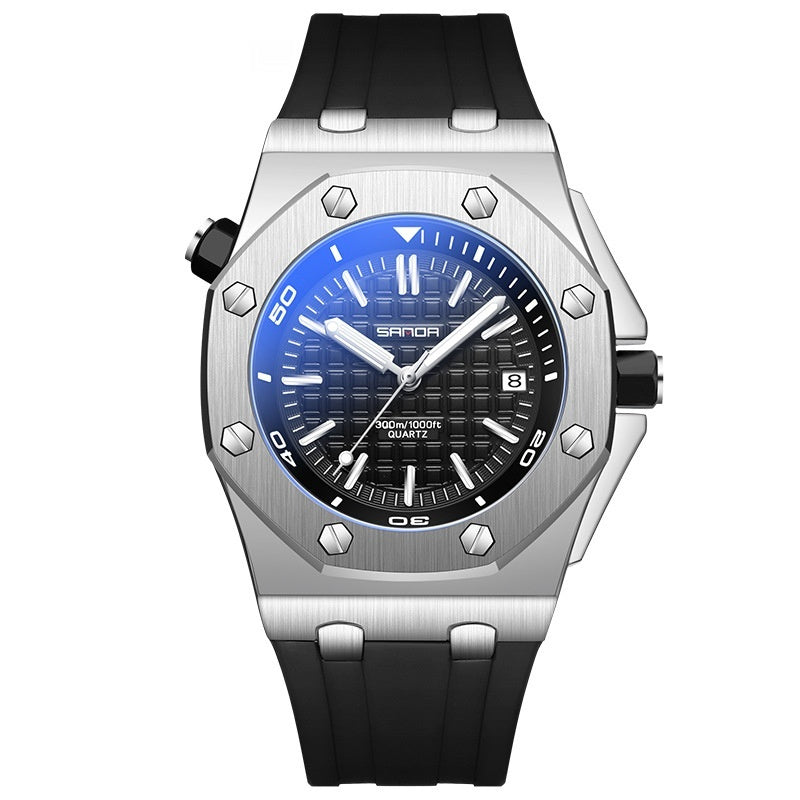 Quartz Strap Calendar Fashion Sports Men