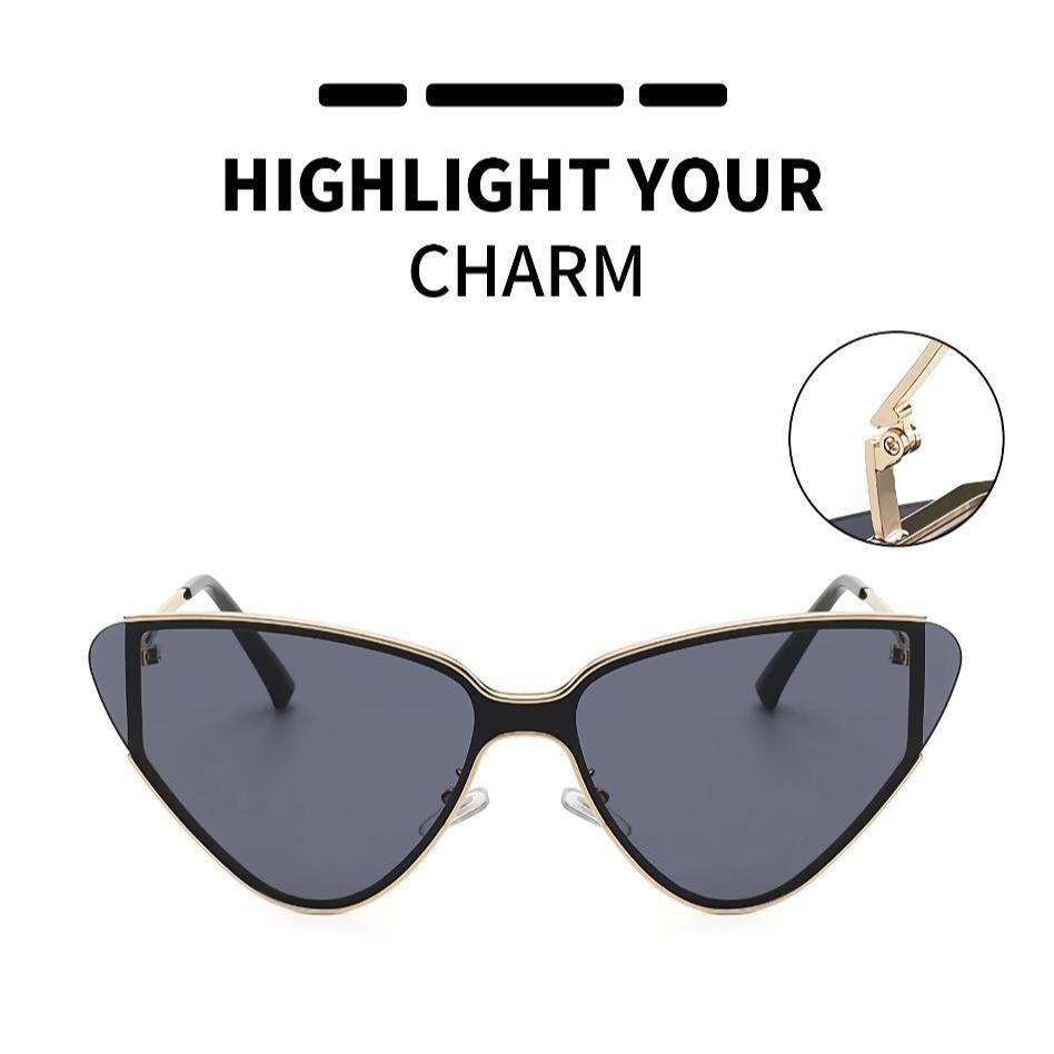 Luxury Steampunk Cat Eye Sunglasses - Gradient UV400 Protection for Men and Women