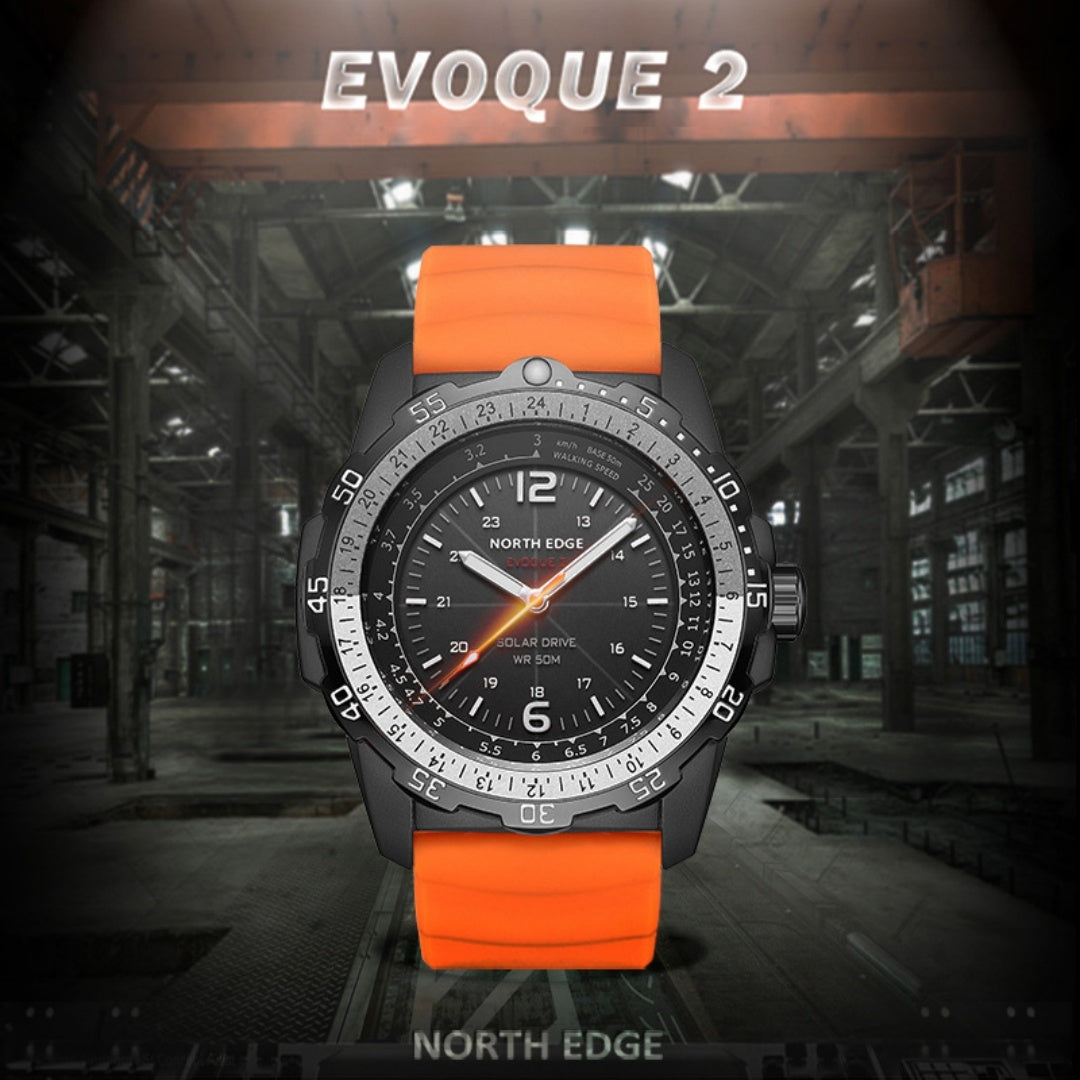 Outdoor Sports Waterproof Solar Rechargeable Watch Eco-Drive Luminous Long Endurance Swimming Men&