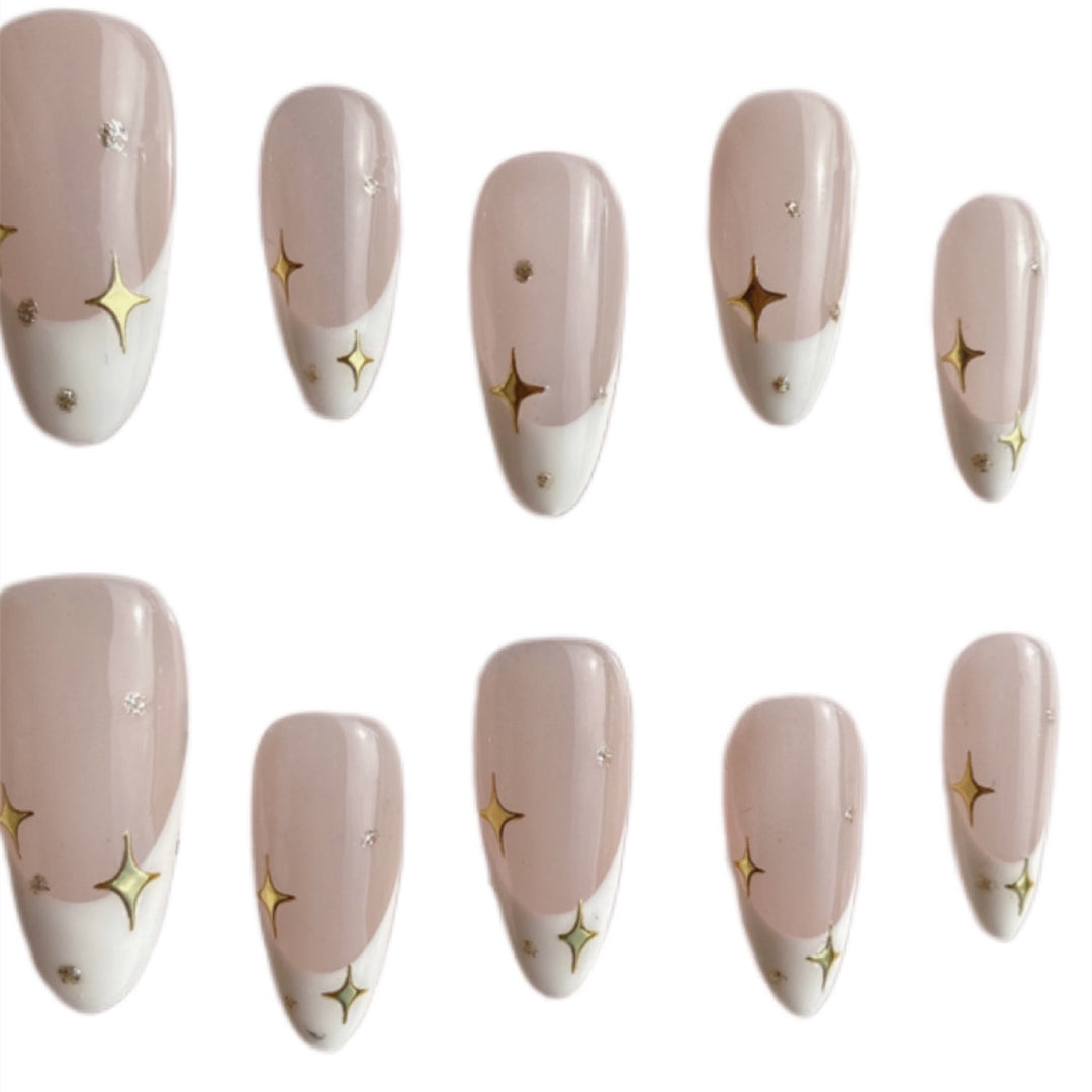 Handmade Advanced Style Almond French Finished Manicure