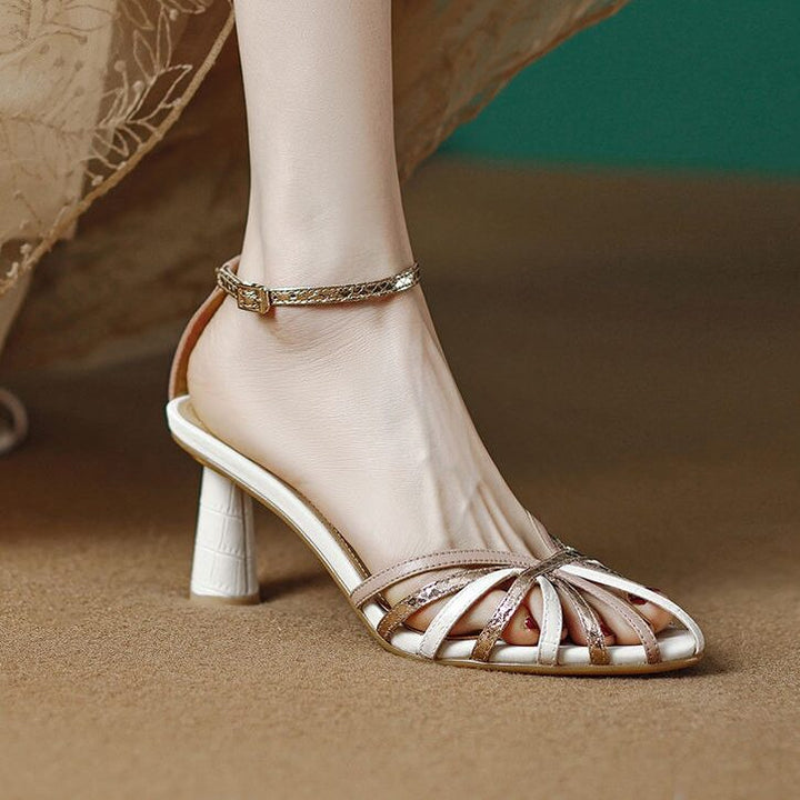 Ankle Strap Thin High Heel Sandals