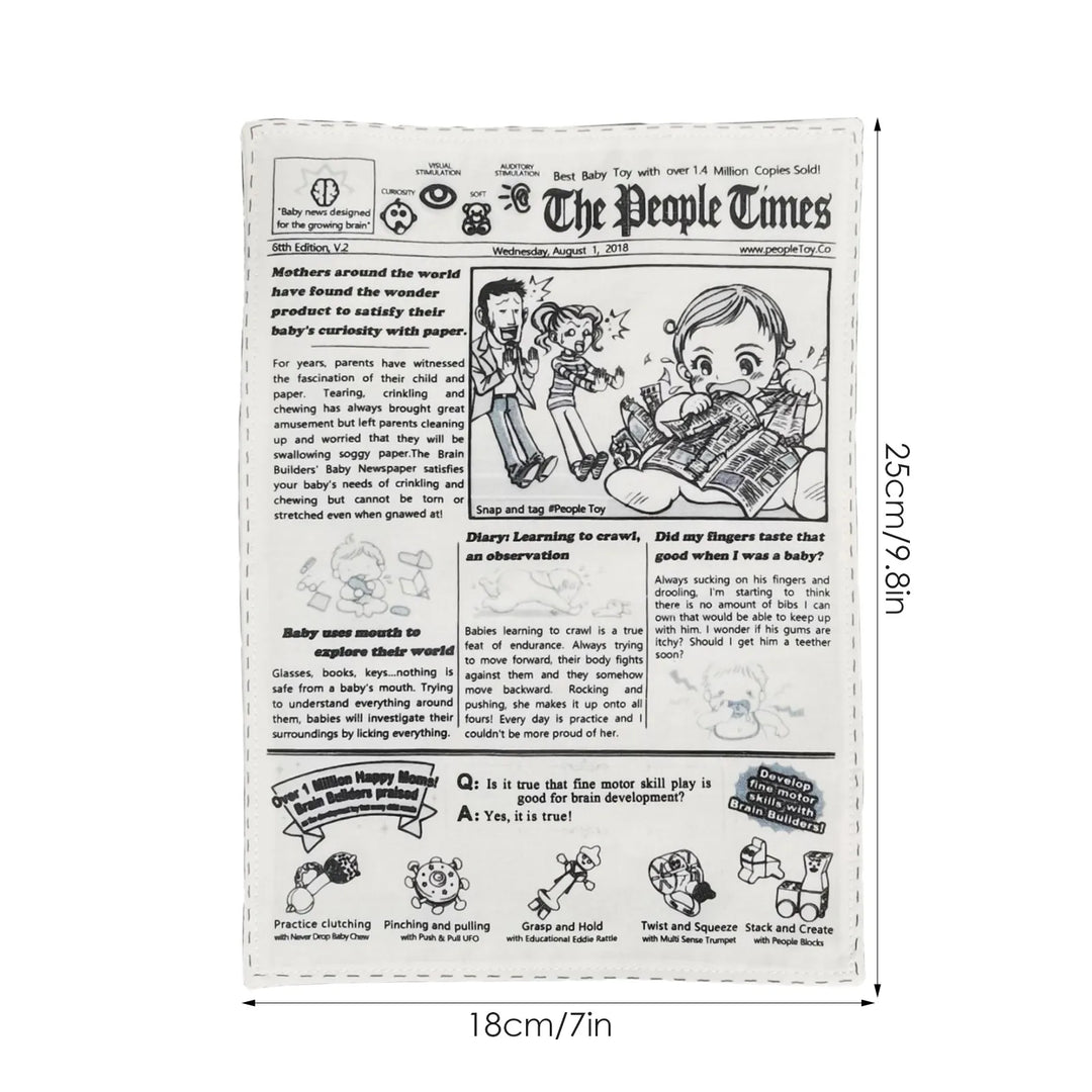 Durable Funny Newspaper Dog Chew Toy