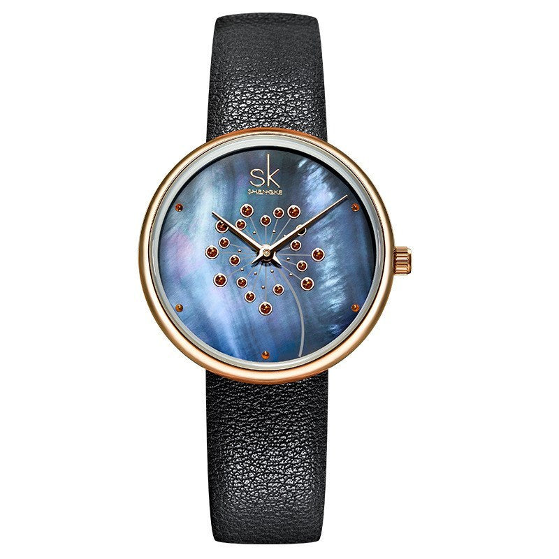 Dandelion Color Shell Face Female Watch