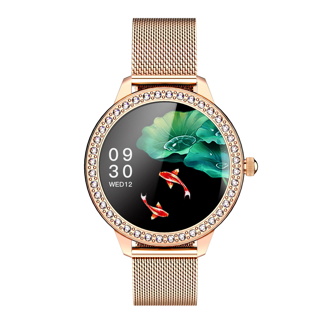 Full Circle Diamond Blood Pressure Monitoring Smart Watch