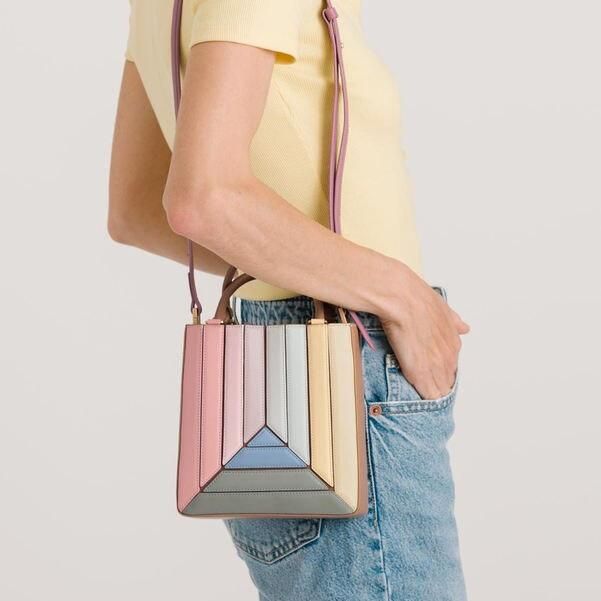 Colorful Square Bucket Bag