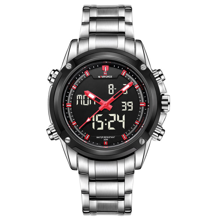 Waterproof Casual Steel Band Quartz Watch