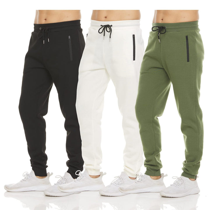 Men's Sports Casual Zipper Ankle-tied Feet Running Trousers