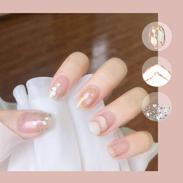 Net Red Hill Pattern 3d Nail Patch Nail Polish Film Sticker