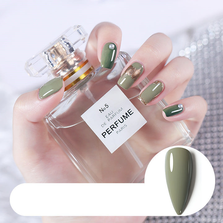 Removable Dark Green Barbie Nail Polish Glue