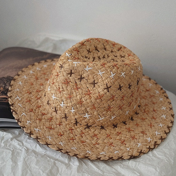 Retro Personality Western Cowboy Style Straw Hat