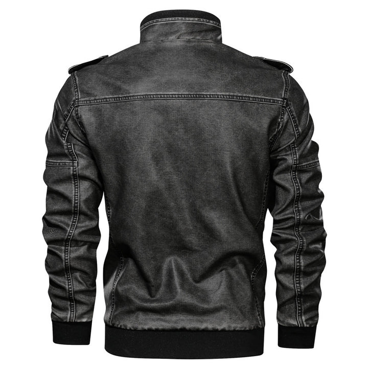 European And American Style Men's Pu Leather Coat