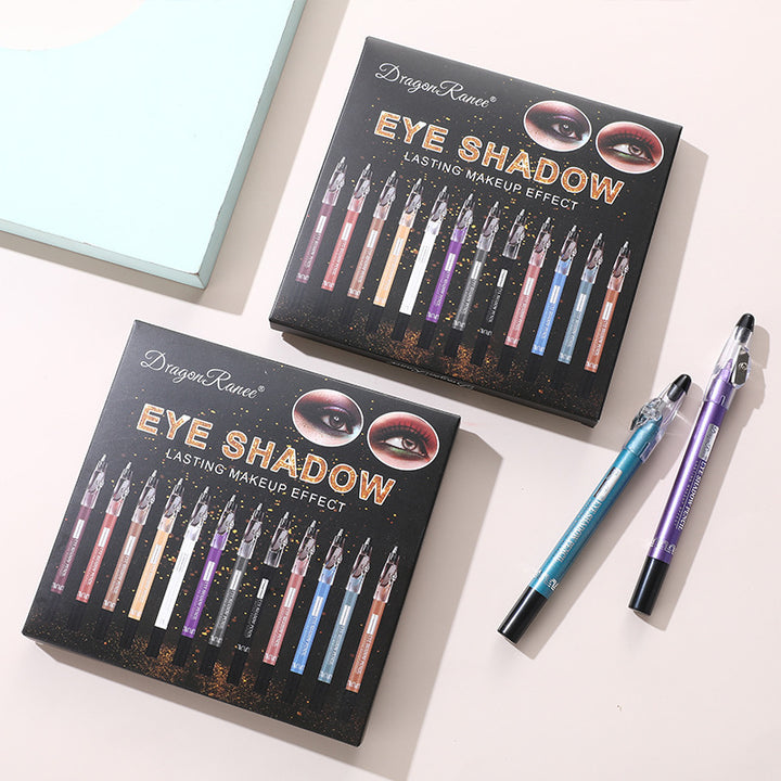 Eye Shadow Stick Eye Shadow Kit Eye Shadow Pen Pearlescent 12-piece Set