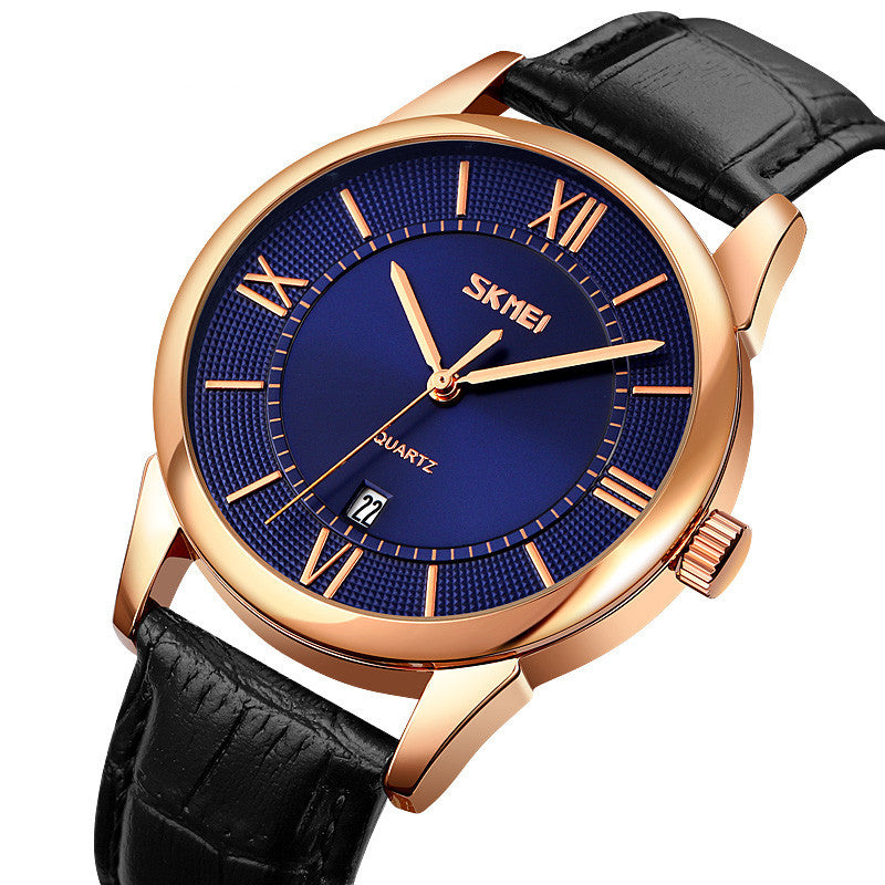 Foreign Trade Quartz Watch Calendar Belt Waterproof Men&