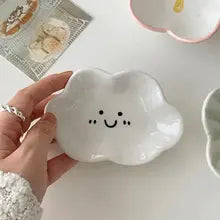 Ceramic Cute Clouds Dipping Sauce Dish