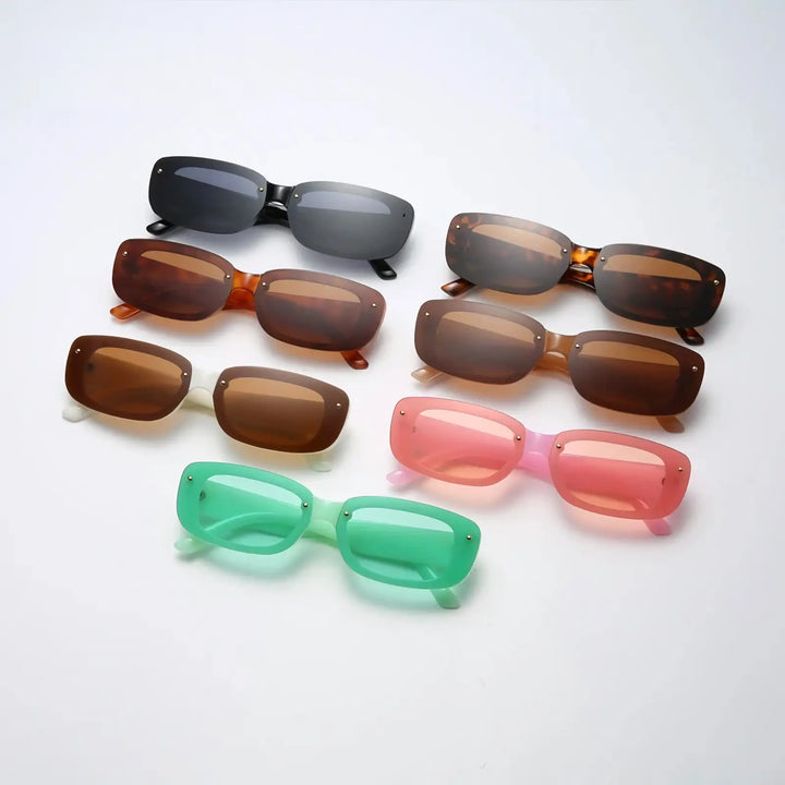 Candy Color Rectangle Sunglasses