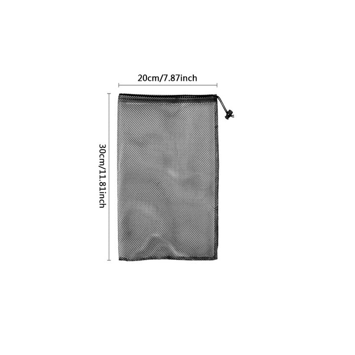 Multipurpose Nylon Mesh Drawstring Storage Bag for Home and Travel