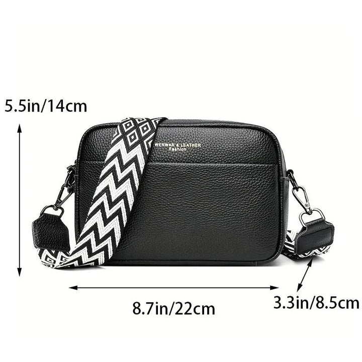 Vintage Cowhide Crossbody Bag: Fashionable One-Shoulder Small Square Bag for Women