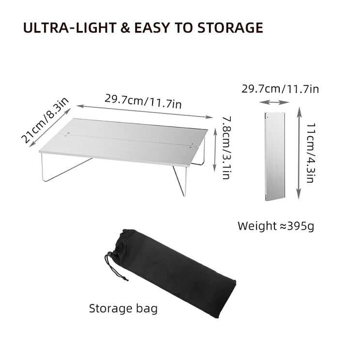 Portable Lightweight Aluminum Camping Table