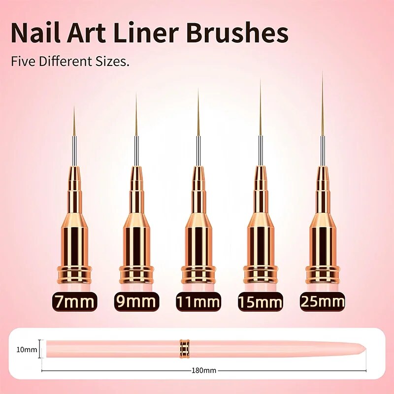 Professional Nail Art Liner Brush Set