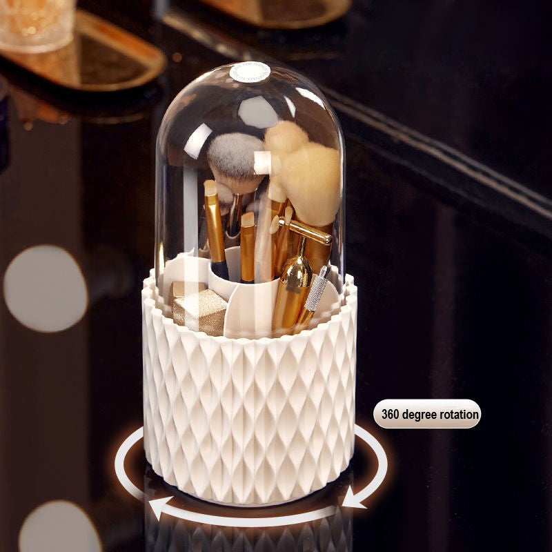 360° Rotating Makeup Brush Storage Box