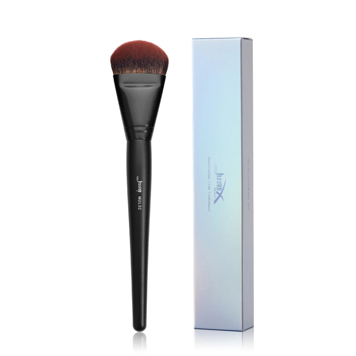 Vegan Smooth Angled Foundation Brush for Flawless Makeup