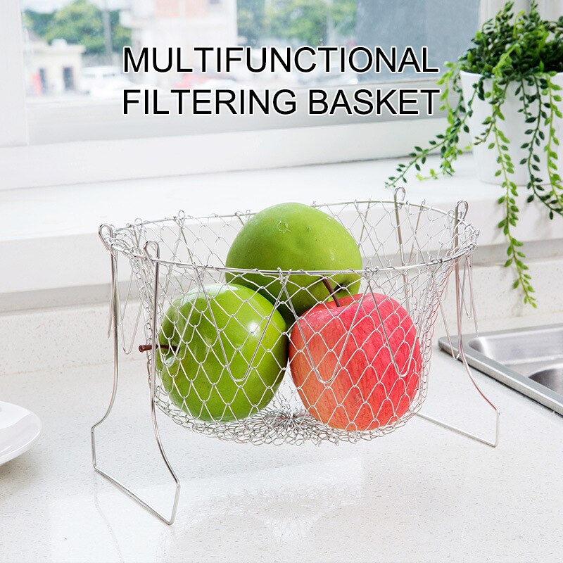 Foldable Stainless Steel Fryer Basket