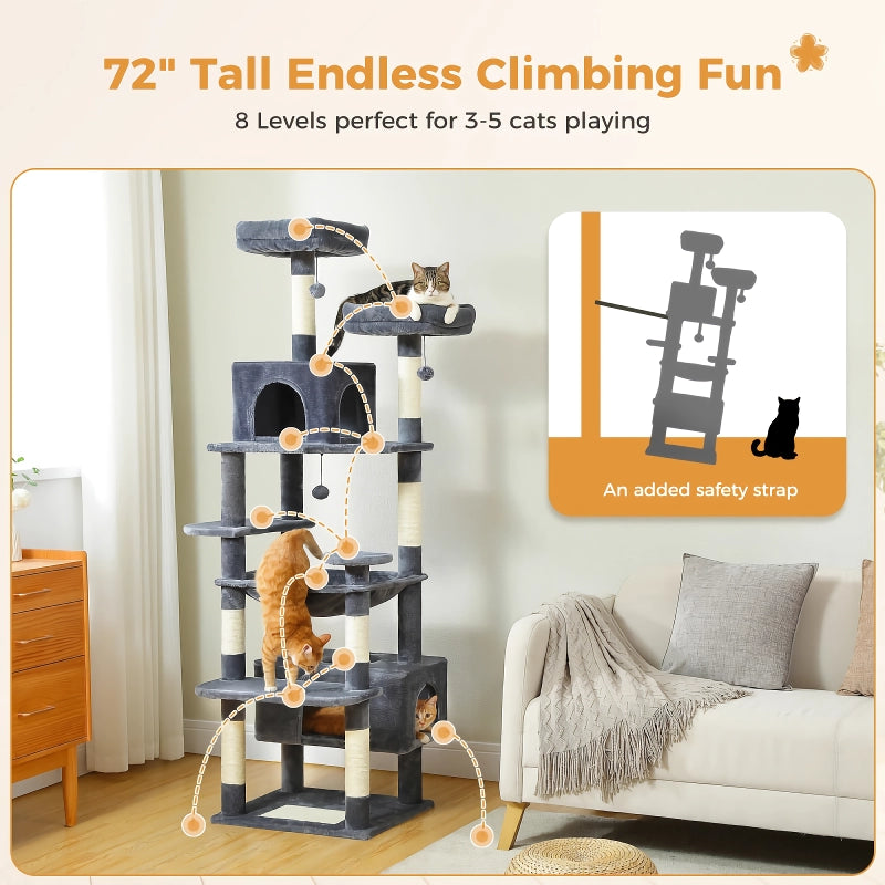 Large Cat Tree Tower for Indoor Cats