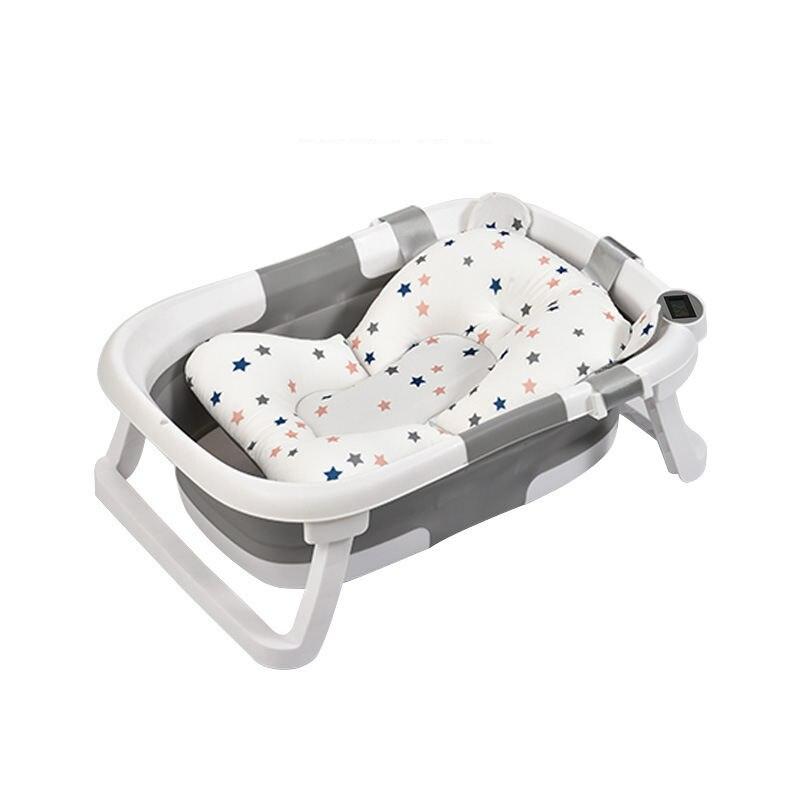 Multi-Purpose Silicone Folding Bathtub with Real-Time Temperature Display