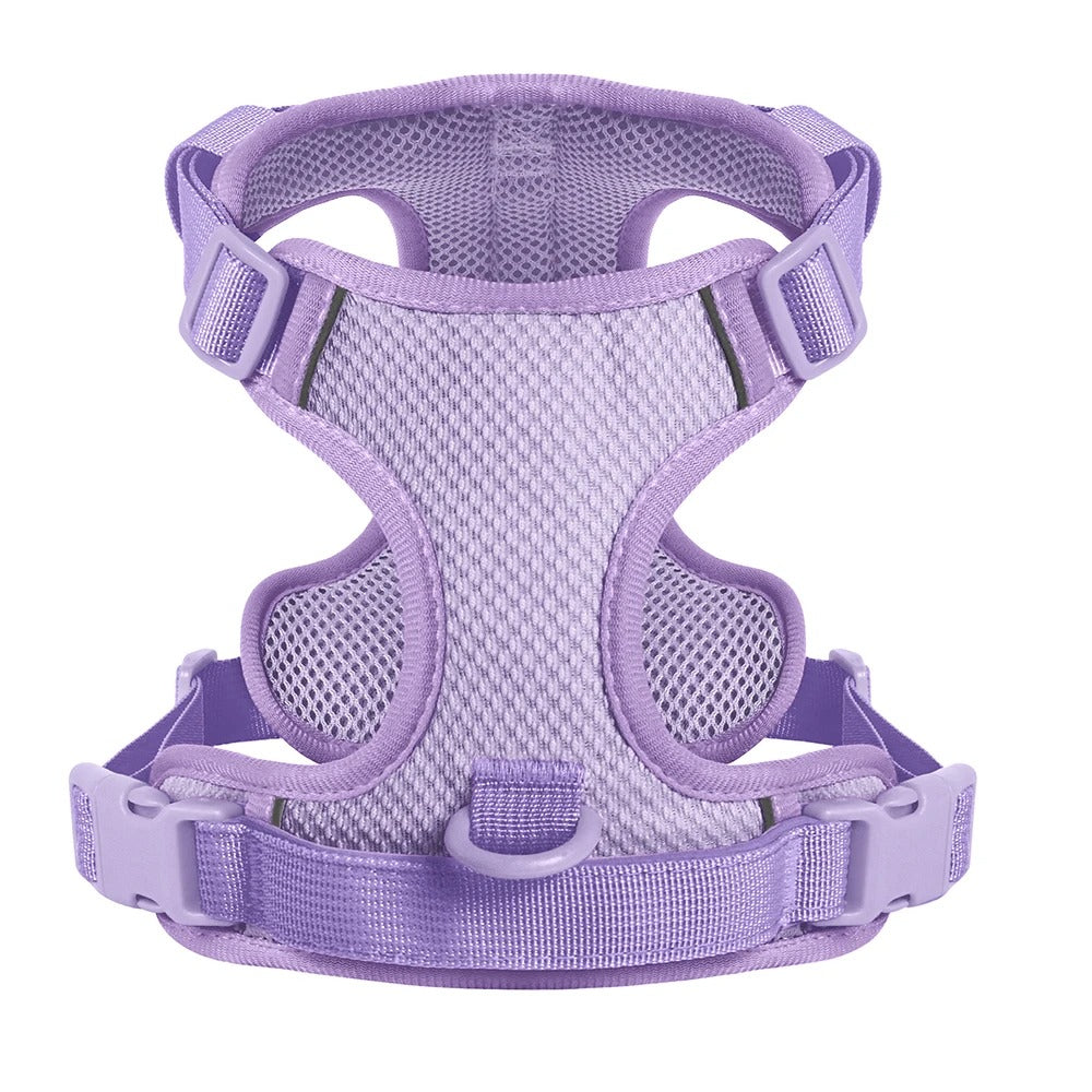 Reflective No-Pull Mesh Nylon Dog Harness for Medium to Large Dogs