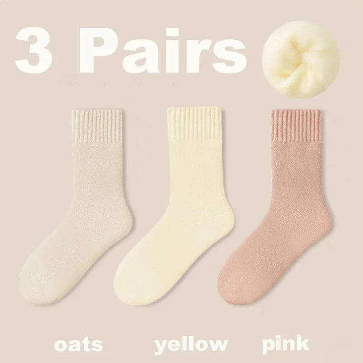 3 Pairs Women’s Cozy Wool Socks