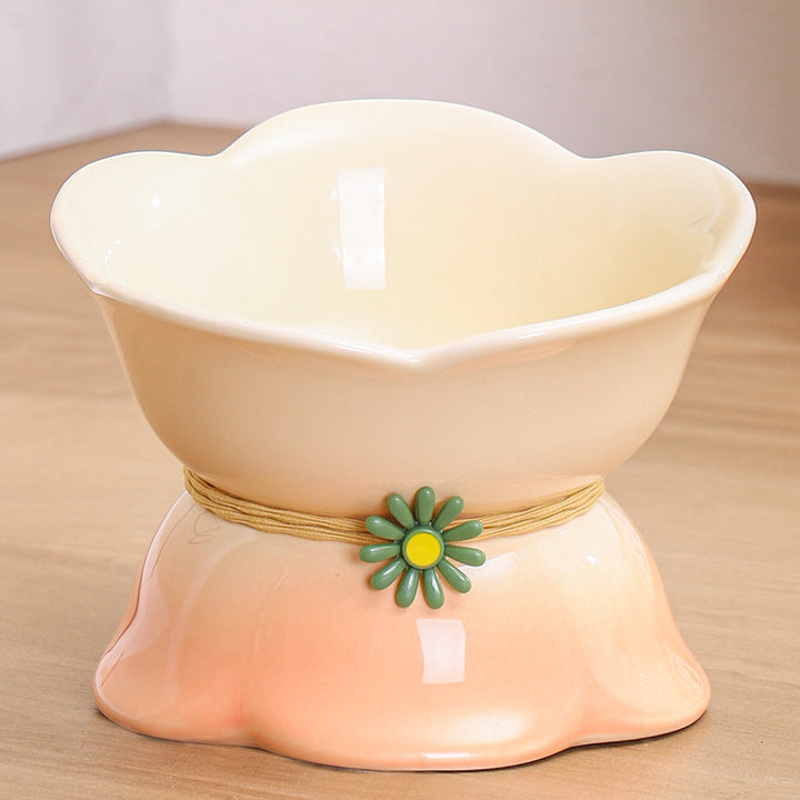 Elevated Gradient Ceramic Pet Bowl