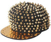 Color: Black Background Golden Rivet