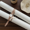 Color: Rose Gold White Surface