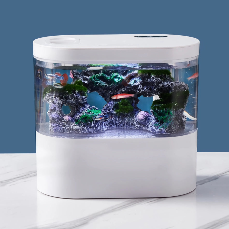 Mini Self-Circulation Goldfish Tank - Eco-Friendly Tabletop Aquarium