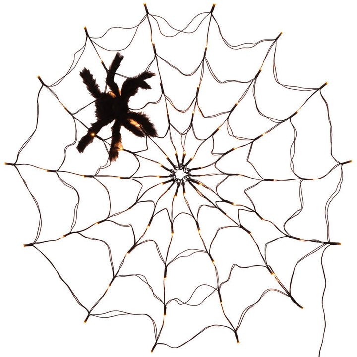 Halloween Decoration Led Colored Lamp Spider Net Light Indoor Ambience Light