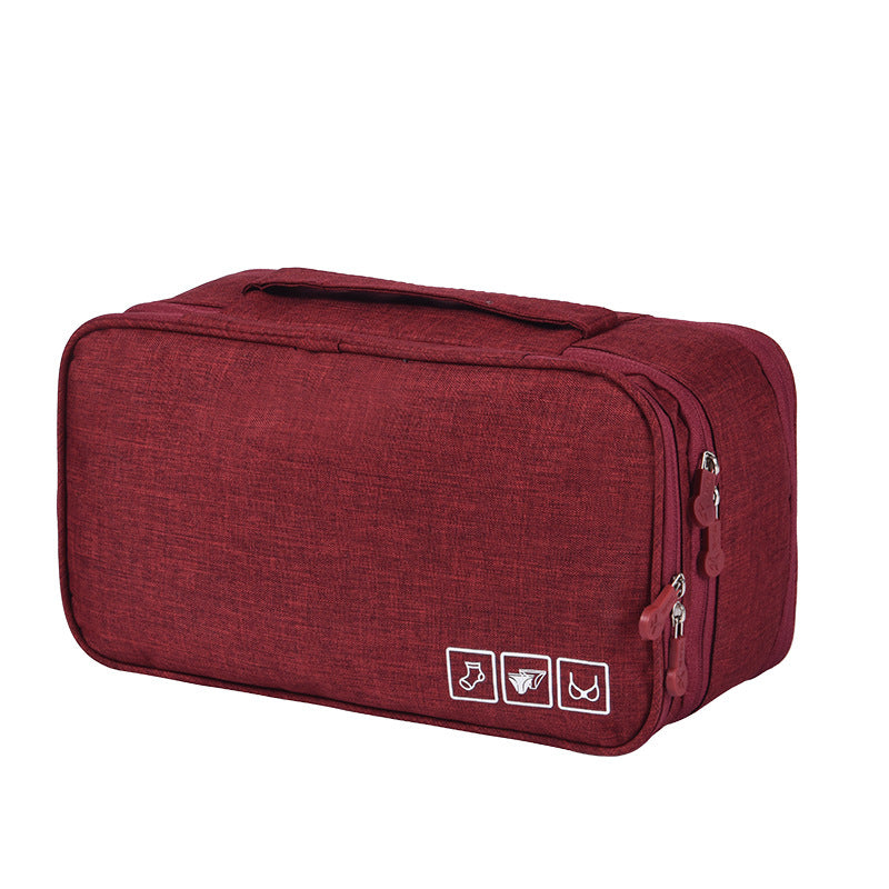 Travel Makeup Bags Women Multi-function 3-shelf Underwear Storage Bag