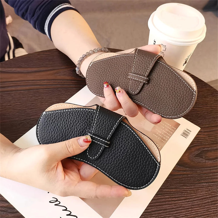 Stylish Women's Leather Glasses Case