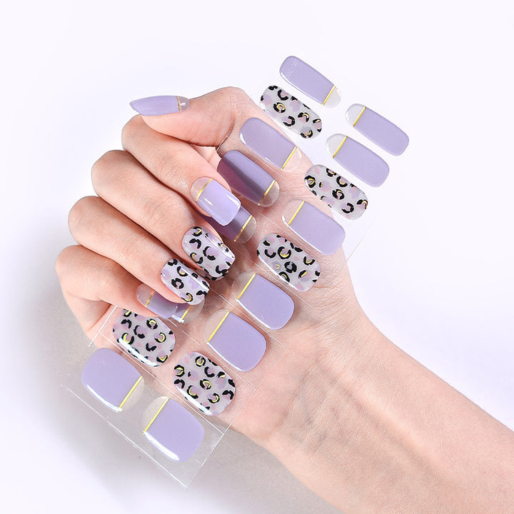 Internet Celebrity Semi-baked Gel Nail Sticker Waterproof And Durable 3d Paper Patch