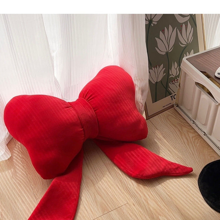 Red Bow Pillow Room Decoration