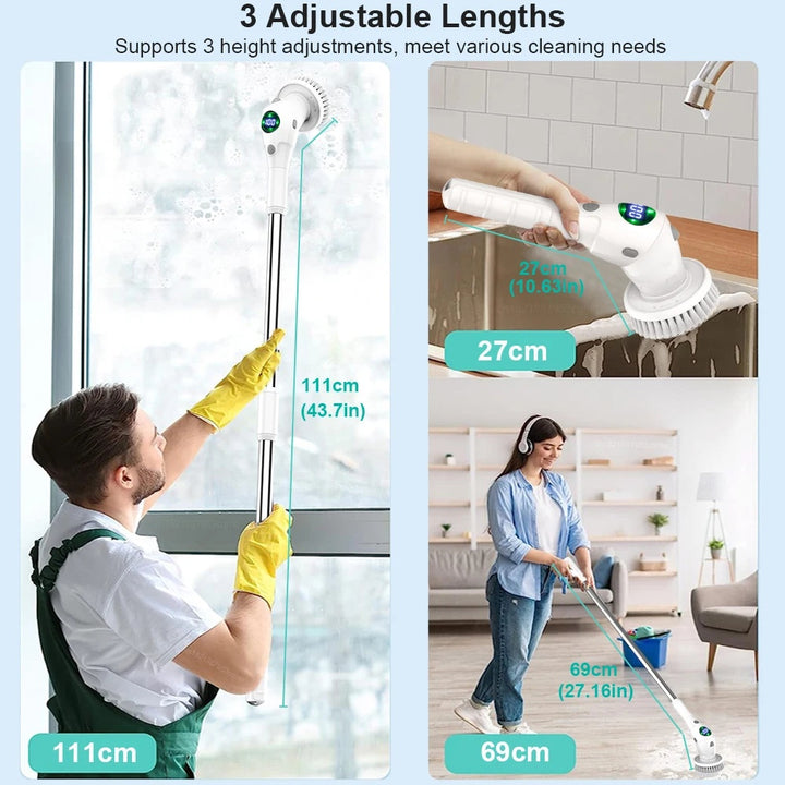 Electric 8-in-1 Multifunctional Wireless Cleaning Brush