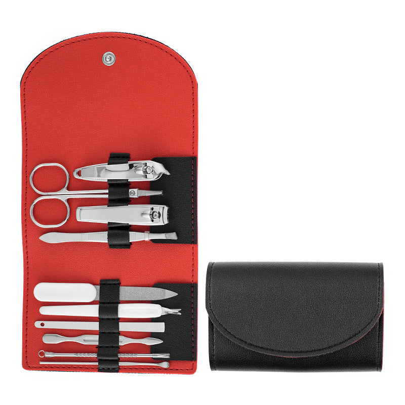 Portable 10-Piece Manicure and Pedicure Nail Clipper Set