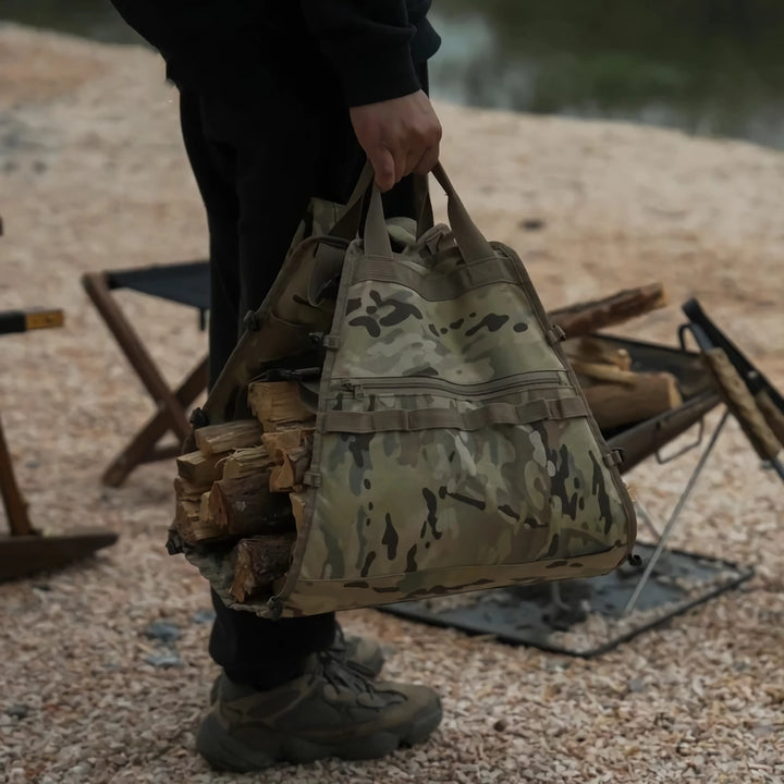 Waterproof Outdoor Camouflage Firewood Storage Bag