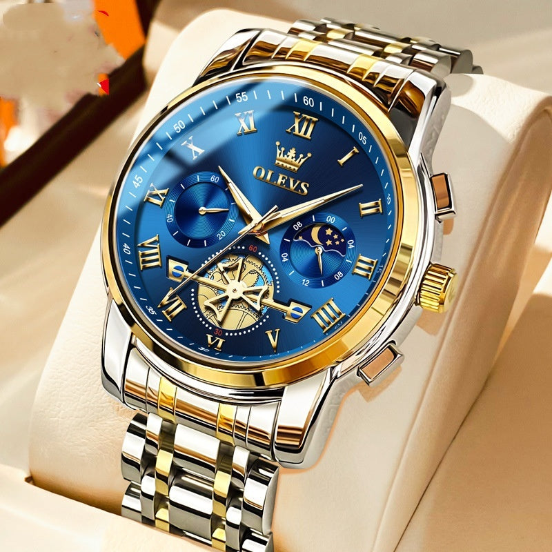 Luminous Non-mechanical Men's Multifunctional Waterproof Quartz Watch