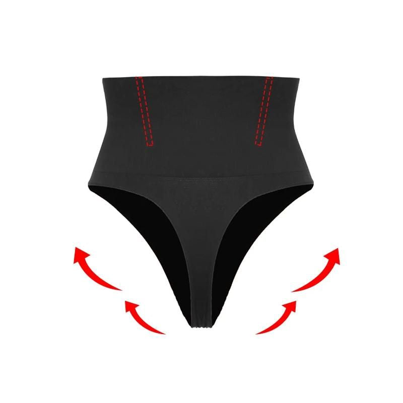 Seamless High-Waist Tummy Control Shapewear Thong