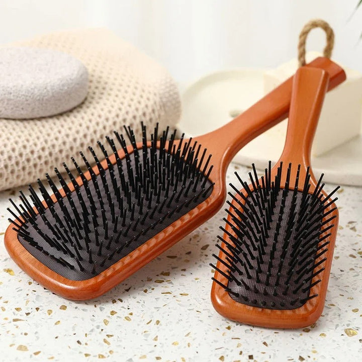 Anti-Static Wooden Air Cushion Hair Brush