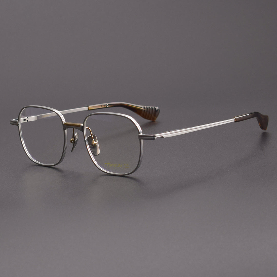 Vintage Glasses Rim Pure Titanium Optical Anti-blue Light