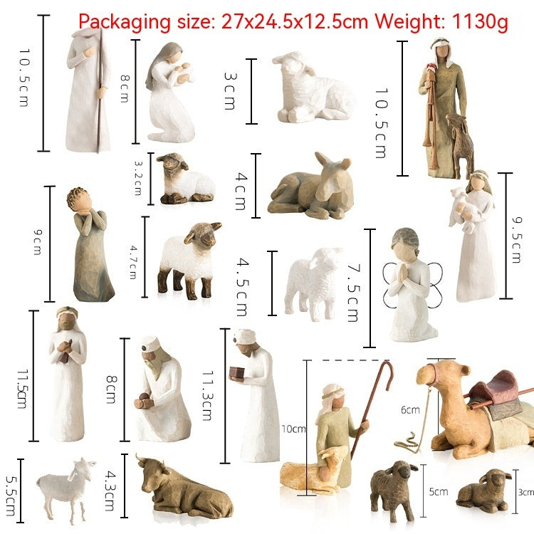 Nativity Series Manger Resin Crafts Kit