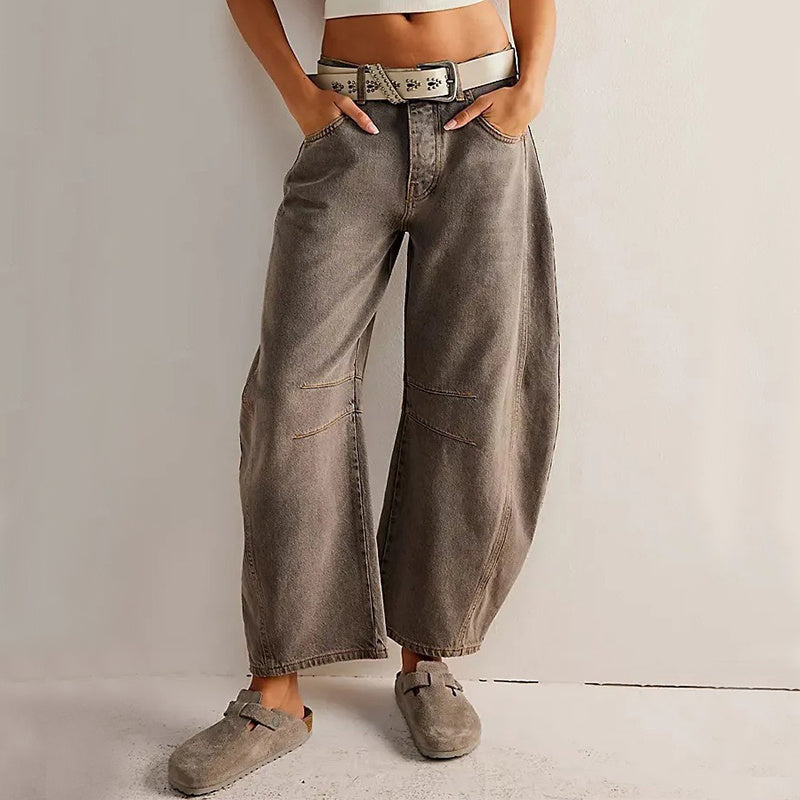 Fashion Loose Wide-leg Pants Summer Sports Straight Trousers Women&