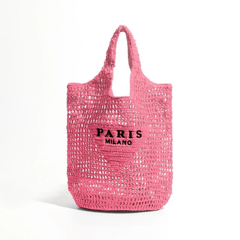 Luxury Design Women Plaited Raffia Straw Bag