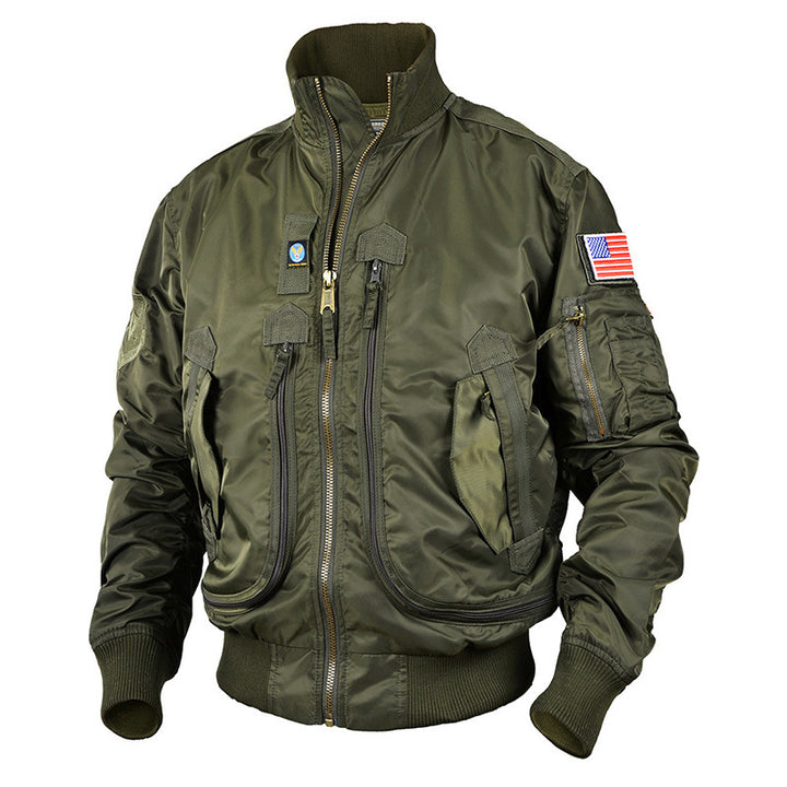 Men's Jacket Spring And Autumn Baseball Uniform Pilot Jacket Casual Jacket